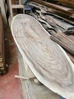 Suar boomstamtafel 345cm organisch epoxyafels eikenoutlet, Ophalen, Nieuw, Hout, 50 tot 100 mm