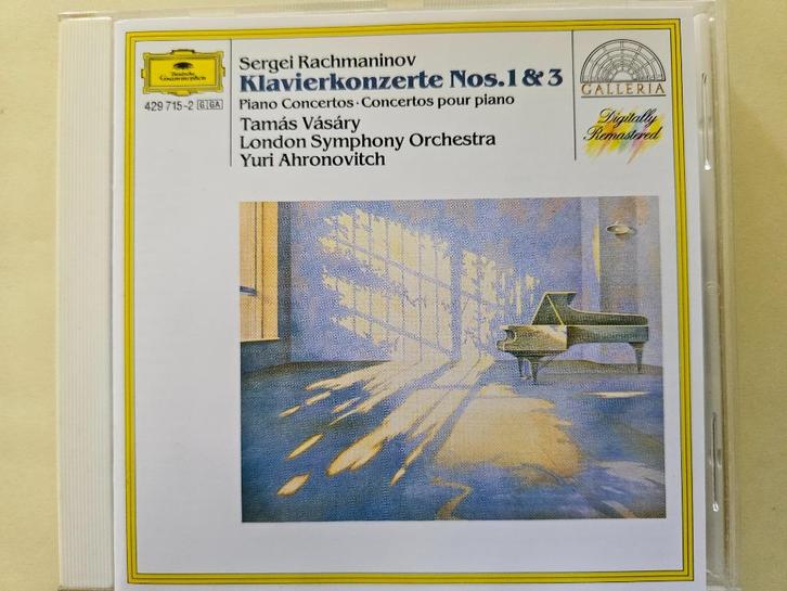 Rachmaninov - Concerten Piano+orkest nr 1 &3 Vásáry, Cd's en Dvd's, Cd's | Klassiek, Zo goed als nieuw, Orkest of Ballet, Romantiek