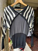 XL Zwart-wit top van Gianfranco Ferre, Zwart, Maat 42/44 (L), Gianfranco Ferre, Ophalen of Verzenden