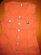 Oranje jurk, 122, Kinderen en Baby's, Kinderkleding | Maat 122, Ophalen of Verzenden, Zo goed als nieuw, Meisje, Jurk of Rok