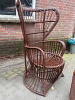 Rotan Fauteuil met voeten steun, Ophalen, Gebruikt, Minder dan 75 cm, 50 tot 75 cm
