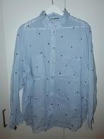 H&M+ Licht Blauwe Blouse Met Vogeltjes Print Maat 50, Kleding | Dames, Grote Maten, H&M, Blouse of Tuniek, Nieuw, Verzenden