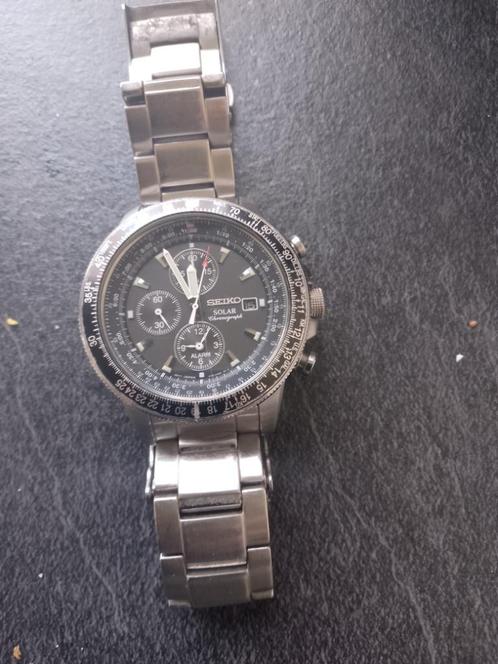 Seiko Horloge, Sieraden, Tassen en Uiterlijk, Horloges | Heren, Zo goed als nieuw, Polshorloge, Seiko, Staal, Staal, Ophalen of Verzenden