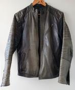 Grijs leren jas van Selected Homme, UK maat S, Maat 52/54 (L), Ophalen of Verzenden, Grijs, Gedragen