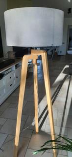 QAZQA Design Vloerlamp Tripod Hout / modern /Twv 285 eur, Ophalen, Hout, Zo goed als nieuw, Modern