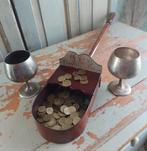 Stel oude altaar bekers gemerkt & collecte busbak, Ophalen of Verzenden