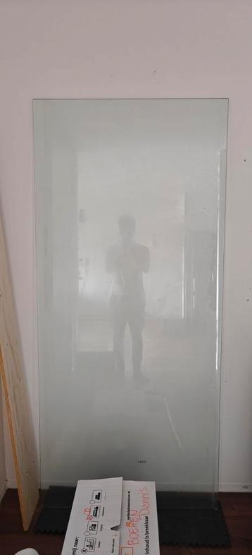 Douchewand glas 90x200 8mm dik beschikbaar voor biedingen