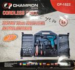 Champion Accu Boor- en Schroefmachine Set, Doe-het-zelf en Verbouw, Gereedschap | Boormachines, Variabele snelheid, Nieuw, Ophalen of Verzenden