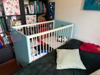 Blauw/Wit Ledikantje 70x120 cm, Kinderen en Baby's, Babywiegjes en Ledikanten, Ophalen, Gebruikt, Ledikant