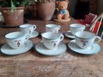 Servies kerst Rudolph the rednosed reindeer kop&schotels 6x, Ophalen of Verzenden