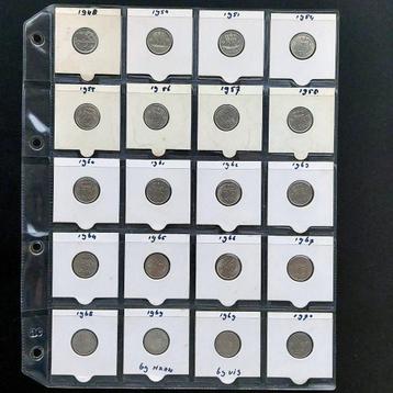 Verzameling 25 cent Nederland (Juliana) 1948 – 1980 beschikbaar voor biedingen