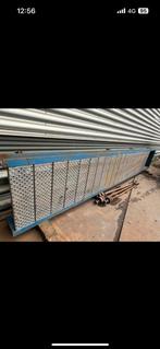 Zware metalen loopbrug machine bordes stalen H balk profiel, Ophalen, Gebruikt