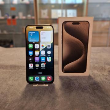 Apple iPhone 15 Pro Max 256GB Accu 89 iOS 18 Natural Titaniu beschikbaar voor biedingen