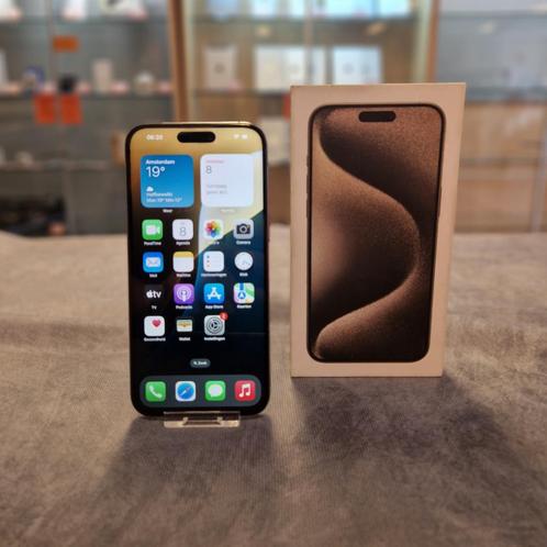 Apple iPhone 15 Pro Max 256GB Accu 89 iOS 18 Natural Titaniu, Telecommunicatie, Mobiele telefoons | Apple iPhone, Zo goed als nieuw