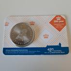 200 Jaar Nederlandse Kroon Penning in coincard, Ophalen of Verzenden, Koningin Beatrix, Overige waardes, Losse munt