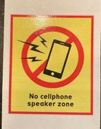Luidsprekervrije zone smartphone , mobiele telefoon 0,25€, Hobby en Vrije tijd, Ophalen of Verzenden, Nieuw, Meerdere stickers