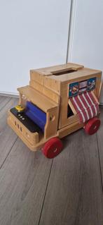 Houten Speelgoed Winkelwagen foodtruck groot, Ophalen of Verzenden, Zo goed als nieuw, Duw- of Trekspeelgoed