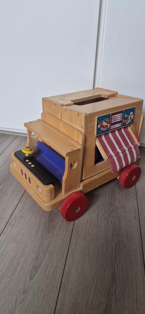 Houten Speelgoed Winkelwagen foodtruck groot, Kinderen en Baby's, Speelgoed | Houten speelgoed, Zo goed als nieuw, Duw- of Trekspeelgoed