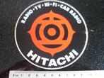 sticker hitachi logo radio tv hifi car radio vintage, Verzenden, Zo goed als nieuw, Merk