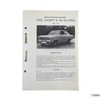 Kluwer | Opel Kadett B / Olympia | 1969-1971 | NL, Ophalen of Verzenden