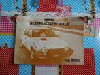 Fiat Ritmo instructieboekje, Ophalen of Verzenden