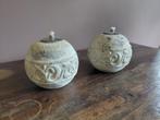 Set Van 2 Ronde Olielampen, Huis en Inrichting, Woonaccessoires | Kandelaars en Kaarsen, Overige materialen, Nieuw, Ophalen of Verzenden