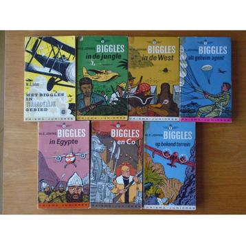 5 Biggles pockets W.E. Johns beschikbaar voor biedingen