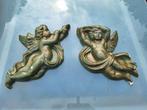 2x engel van gips, Ophalen of Verzenden, Zo goed als nieuw, Overige materialen, Engelenbeeld