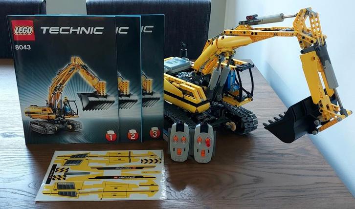 LEGO Technic 8043 Graafmachine met instructieboekjes, Kinderen en Baby's, Speelgoed | Duplo en Lego, Zo goed als nieuw, Lego, Complete set