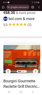 Bourgini Gourmetstel/Raclette Grill - Nieuwstaat, Ophalen of Verzenden, Zo goed als nieuw, 8 personen of meer