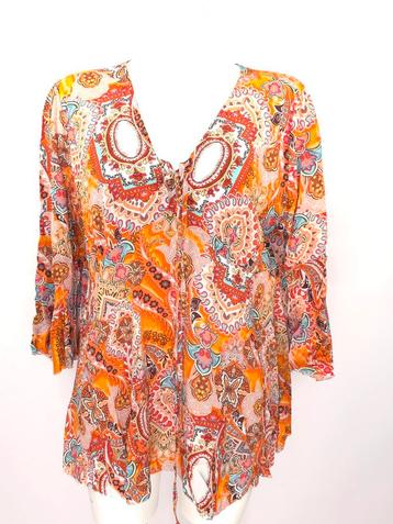 Nieuwstaat Made in Italy oranje tuniek Ibiza style maat L
 beschikbaar voor biedingen