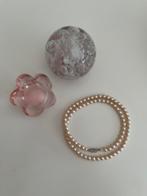 Parelketting ketting parels pearl necklace antieke sluiting, Ketting, Ophalen of Verzenden