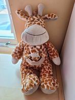 Grote giraf giraffe knuffel Nicotoy moeder met baby girafje, Ophalen of Verzenden, Zo goed als nieuw, Overige typen