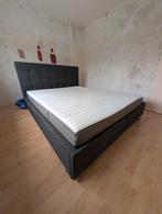 Bed + matras 160x200 te koop, Ophalen, Gebruikt, Blauw, Tweepersoons