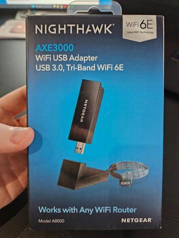 Netgear Nighthawk AXE3000 WiFi 6E USB 3.0-adapter TRI BAND beschikbaar voor biedingen