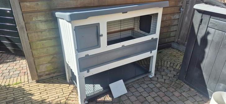 FERPLAST GRAND LODGE PLUS, Dieren en Toebehoren, Knaagdieren en Konijnen | Hokken en Kooien, Zo goed als nieuw, Hok, 90 cm of meer