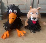 Bor de Wolf en Meneer de Raaf Fabeltjeskrant handpoppen, Ophalen of Verzenden, Zo goed als nieuw, Overige typen