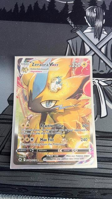 Zeraora vmax #gg42 beschikbaar voor biedingen
