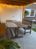 Grote houten tuintafel - 2.20m, Tuin en Terras, Terrasdelen en Vlonders, Ophalen, Gebruikt, Hout