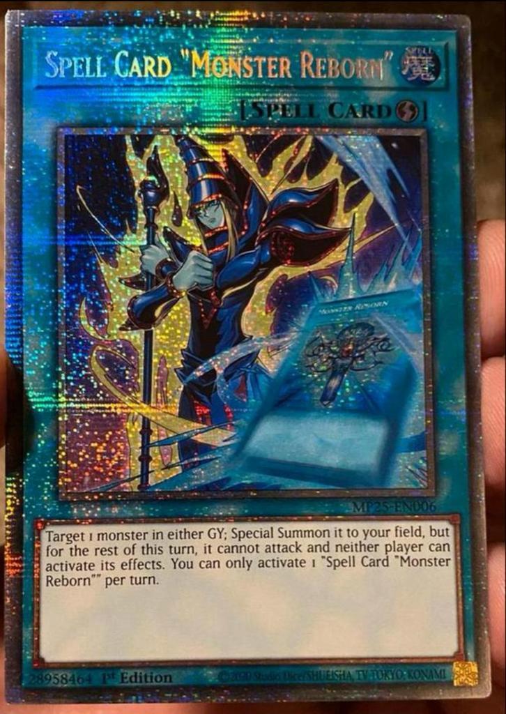 Yu-Gi-Oh! Spell Card “Monster Reborn” MP25 Starlight Rare !, Hobby en Vrije tijd, Verzamelkaartspellen | Yu-gi-Oh!, Zo goed als nieuw