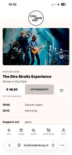 Twee tickets Dire Straits Experience Tivoli 10 november 2026, Twee personen, Ticket of Toegangskaart