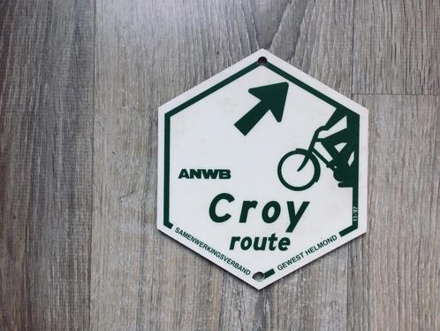 tuinbord Croy ( bier) ANWB fietsbord gewest Helmond, Tuin en Terras, Tuinwanddecoratie, Zo goed als nieuw, Verzenden