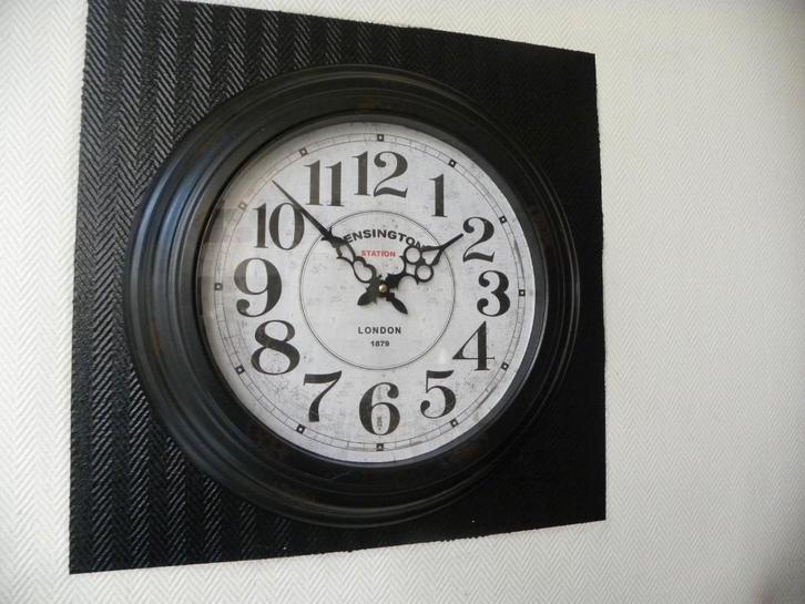 Stationsklok Kensington station, quartz, Huis en Inrichting, Woonaccessoires | Klokken, Zo goed als nieuw, Wandklok, Ophalen of Verzenden