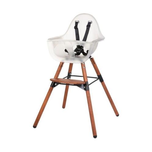 Childhome Evolu 2 2-in-1 Kinderstoel Walnoot / Transparant, Kinderen en Baby's, Overige Kinderen en Baby's, Nieuw, Ophalen