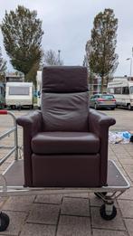 Staopstoel in rood leer, Ophalen, Gebruikt, 75 tot 100 cm, Leer