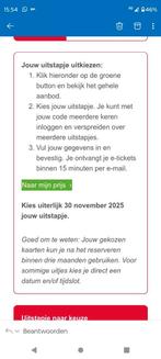 Uitstapje naar Keuze Postcodeloterij voor 8 personen, Tickets en Kaartjes, Kortingen en Cadeaubonnen, Drie personen of meer, Cadeaubon