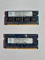 Nanya DDR3 ram geheugen 2 en 4 gb, Computers en Software, RAM geheugen, Gebruikt, DDR3, Ophalen of Verzenden, Laptop