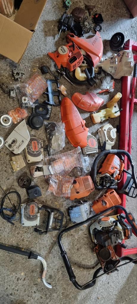 Partij stihl onderdelen kettingzaag bosmaaier grondboor, Tuin en Terras, Overige Tuin en Terras, Gebruikt, Ophalen of Verzenden