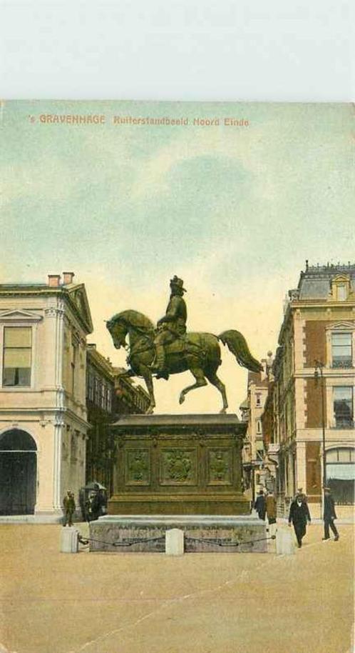 (301-368-031) Den Haag Ruiterstandbeeld Noord Einde, Verzamelen, Ansichtkaarten | Nederland, Zuid-Holland, Ophalen of Verzenden