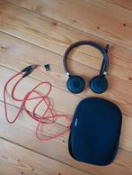 Jabra evolve 65 ms stereo draadloze headset bluetooth, On-ear, Ophalen of Verzenden, Volumeregelaar, Zo goed als nieuw